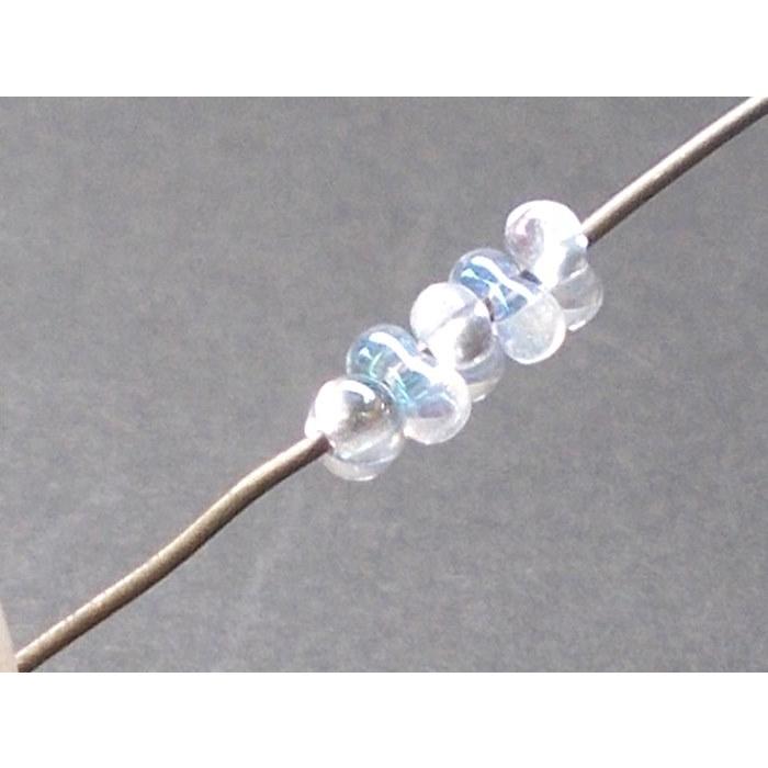 チェコ ファルファーレ (小) ２Ｘ４mm クリスタル オーロラ (ＡＢ) 10g ビーズ チェコビーズ ファルファーレビーズ ビーズパーツ ガラスビーズ |  | 02