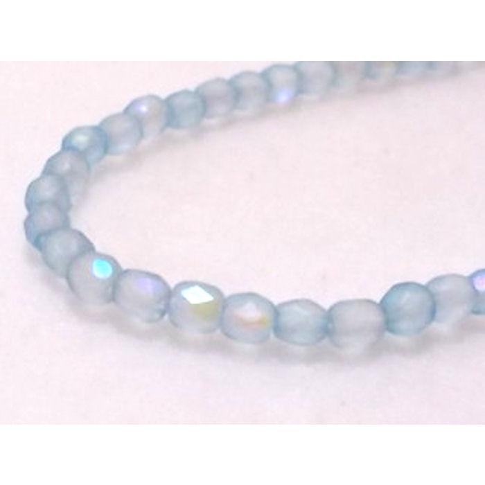 チェコファイアーポリッシュ　アクアマリン消しAB 3ｍｍ(50ヶ) | 
