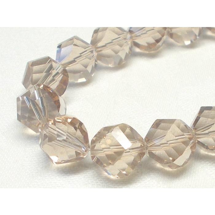 削り ガラス 9 ヒネリ カット 10×10mm (20ヶ) ビーズ アンド パーツ ハンドメイド アクセサリー |  | 08