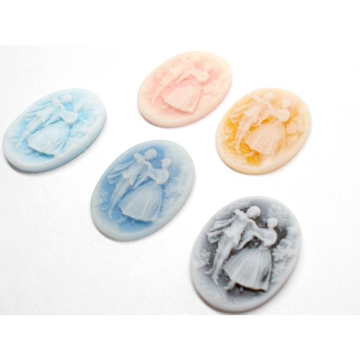 カメオパーツ13×18mm　ロマンス（2ヶ) |  | 06