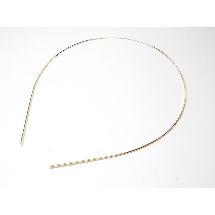 カチューシャワイヤー メッキ付 1ヶ : ビーズショップj4 - 通販