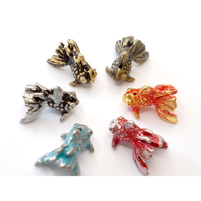 和チャーム 金魚 通し穴 Mca 013 ビーズショップj4 通販 Yahoo ショッピング