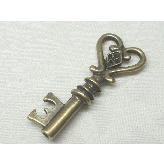メタル チャーム 鍵 ２ カギ １ヶ １３ｘ１２ｍｍ アンド パーツ アクセサリー キー キャスト 鈴合金 ハンドメイド |  | 03