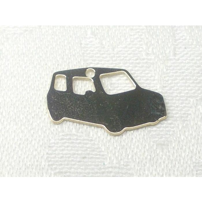 車 メタル エッチング チャーム ( １ヶ ) ビーズアンドパーツ アクセサリーパーツ アクセサリー 透かしパーツ チャームパーツ パーツ | 