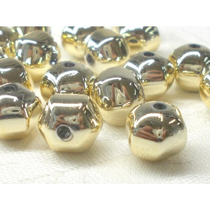 売切り 丸 六角 １０Ｘ８ＭＭ ２０ヶ メタル カラー ＆ オーロラ アクリル ビーズ アンド パーツ アクセサリー シルバー ゴールド |  | 02