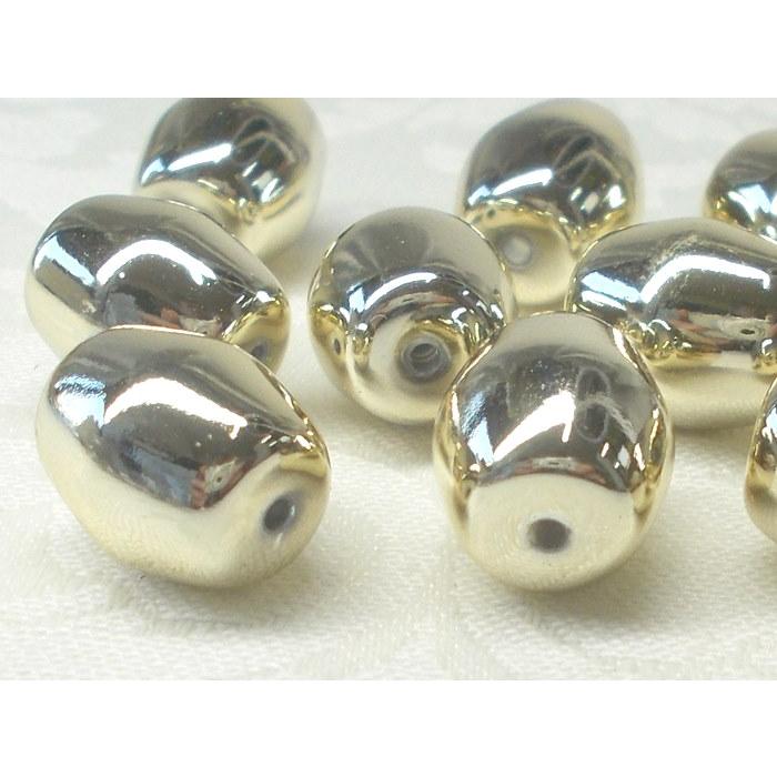 売切り タル １１Ｘ１３ＭＭ １０ヶ メタル カラー ＆ オーロラ アクリル ビーズ アンド パーツ アクセサリー シルバー ゴールド |  | 04