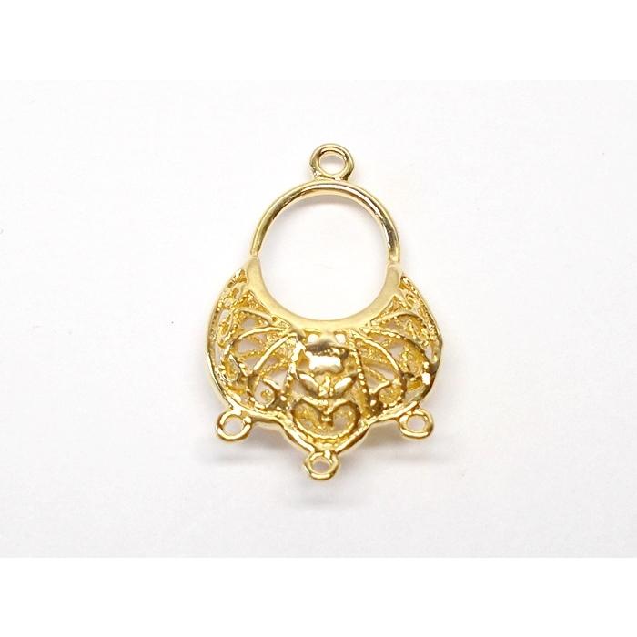 オールドブラスパーツ　３連カンバック　25x15mm |  | 03