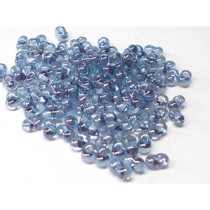大口 チェコ ファルファーレ (小) ２Ｘ４mm プリムローズブルー 50g ビーズ  チェコビーズ ファルファーレビーズ ビーズパーツ ガラスビーズ | 