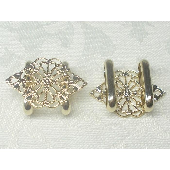 帯留め 金具 スカシ台 Ｋ ２２Ｘ１６ＭＭ (１ケ) 帯留 帯留め金具 メタルパーツ ビーズアンドパーツ 透かしパーツ アクセサリーパーツ ハンドメイドパーツ |  | 01