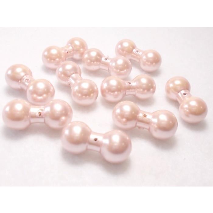 パール ダンベル ロンデル 10×21mm 10ヶ ビーズ アンド パーツ アクセサリー スズマル ハンドメイド Ｊ４ ファルファーレ プラ ビーズショップ 日本製 |  | 01