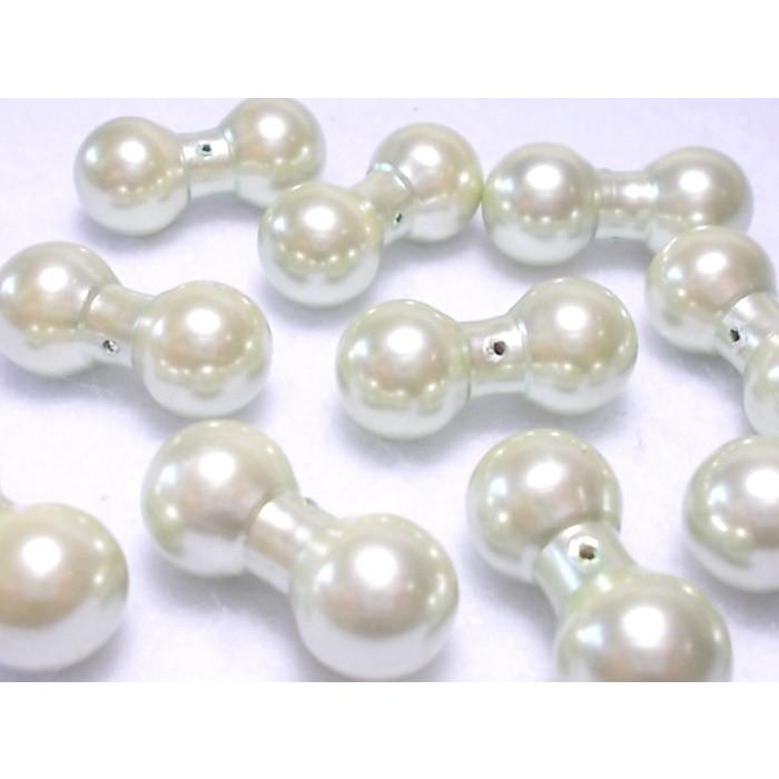パール ダンベル ロンデル 10×21mm 10ヶ ビーズ アンド パーツ アクセサリー スズマル ハンドメイド Ｊ４ ファルファーレ プラ ビーズショップ 日本製 |  | 05