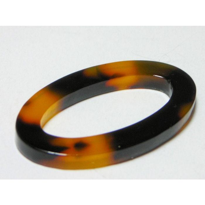 シートパーツ　ベッコウ12　楕円リングパーツ17×30mm |  | 01