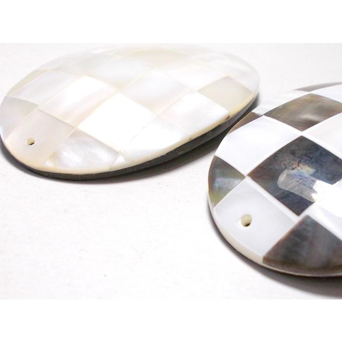 シェルトップパーツ　ココ＆シェル　約63×45mm(厚み約4mm　ホール約1.3mm) |  | 01