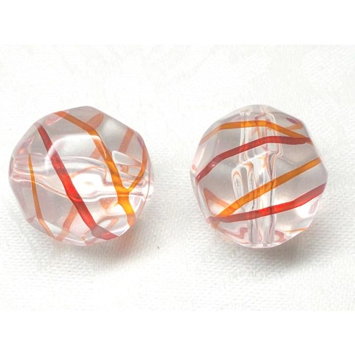 ライン トルネード ＃５０００ カット ２ヶ １８ＭＭ ビーズ アンド パーツ アクリル ハンドメイド |  | 02