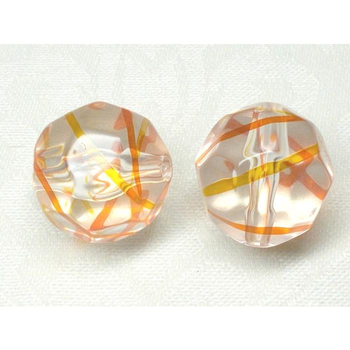 ライン トルネード ＃５０００ カット ２ヶ １８ＭＭ ビーズ アンド パーツ アクリル ハンドメイド |  | 01