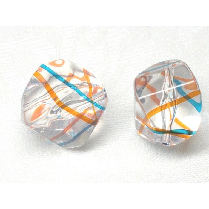 ライン トルネード カット ヒネリ Ｌ AC-9224Ｌ ２ヶ １６Ｘ２０ＭＭ ビーズ アンド パーツ アクリル ハンドメイド |  | 03