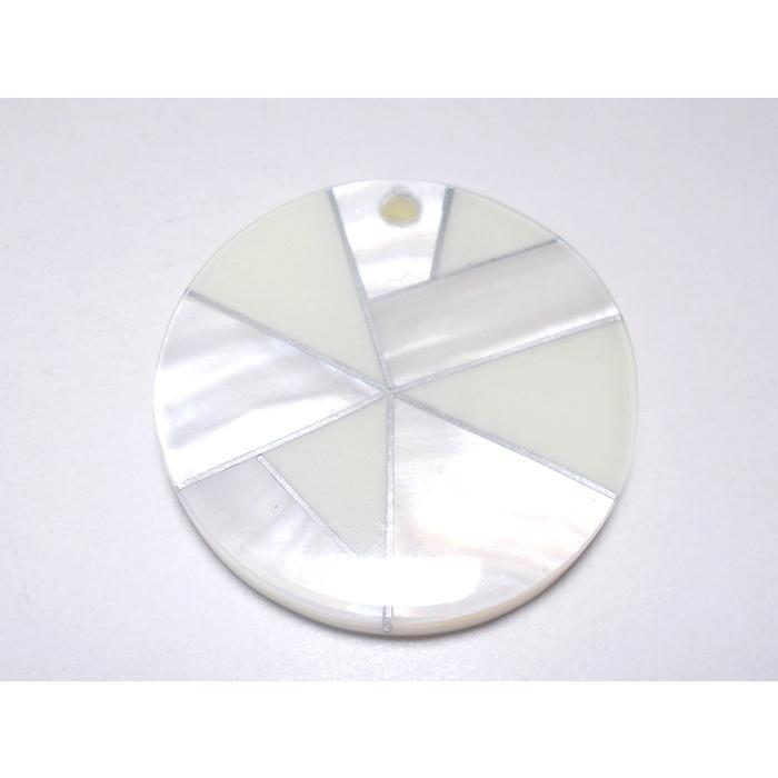 シェルトップパーツ　ポリ＆シェル　46mm(厚み6mm　ホール3.8mm) |  | 01