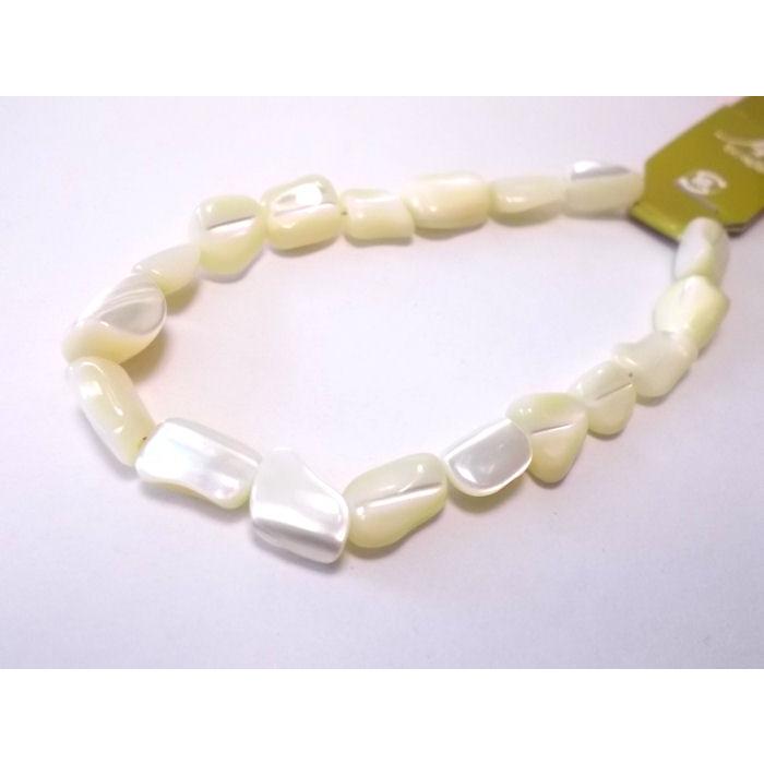 タカセ貝ナゲット 8〜15×7〜12mm　白 ( 20cm ) | 
