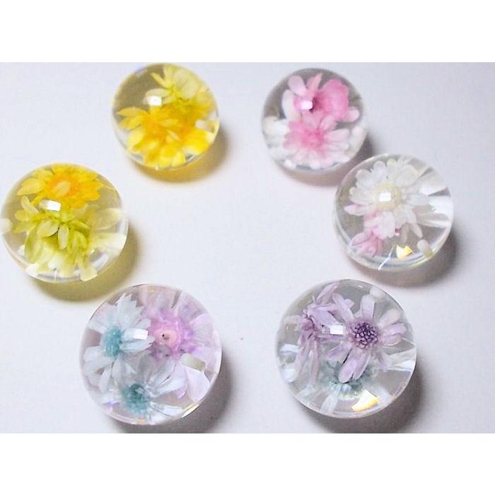 ポリ封入18mm　片穴｜beadsshopj4