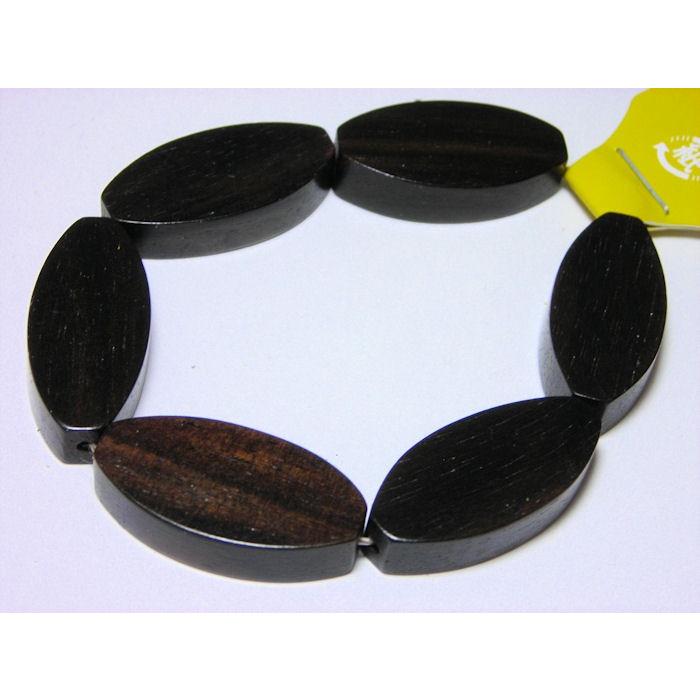 黒檀 平 ナツメ 12×23mm 6ヶ 厚さ約６ＭＭ | 