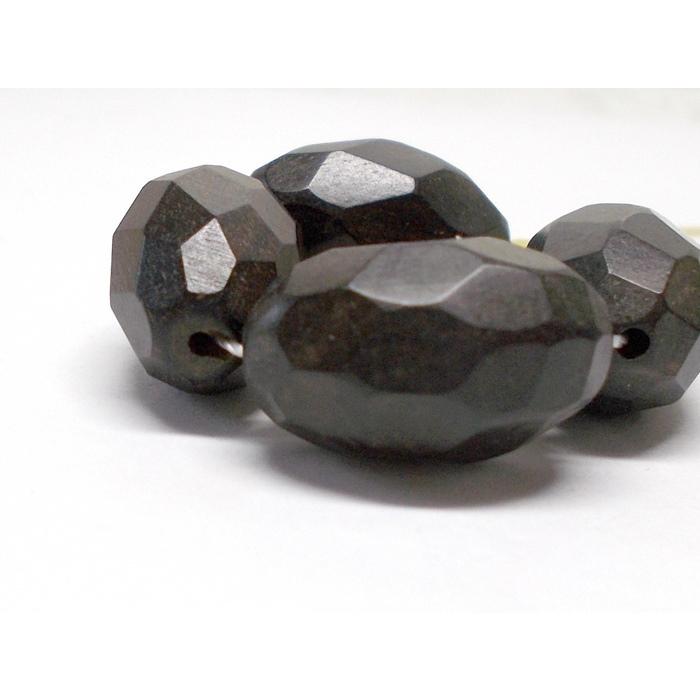 黒檀　ナツメカット　21×13mm　(4ヶ) |  | 01