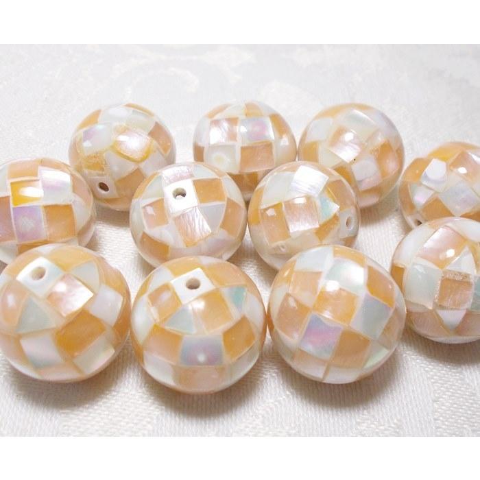 モザイクシェルNEWカラー１４ＭＭ（通し穴）１ケ |  | 08