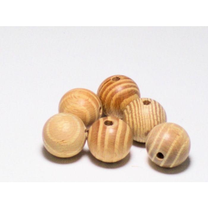 ゼブラウッドビーズ　14mm　(6ヶ) | 