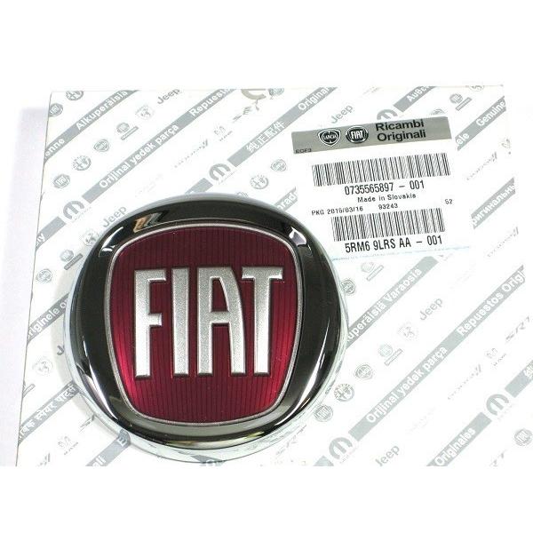 純正 リア エンブレム 735565897　FIAT フィアット 500　