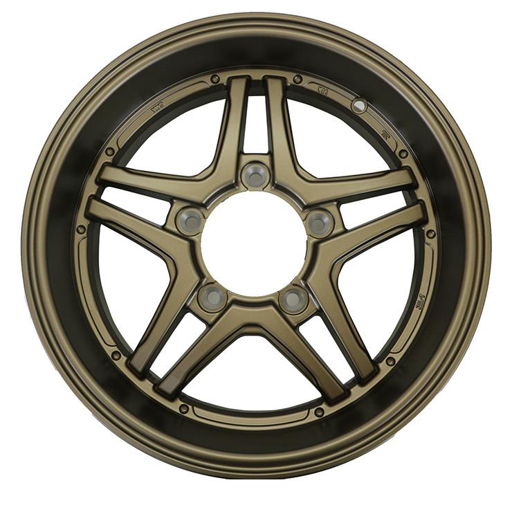 ジムニー JB64W JB23W 16インチ 6.0J アルミホイール メタリックブロンズ 4本セット PCD139.7 オールドスタイル タイヤ 外装 パーツの画像