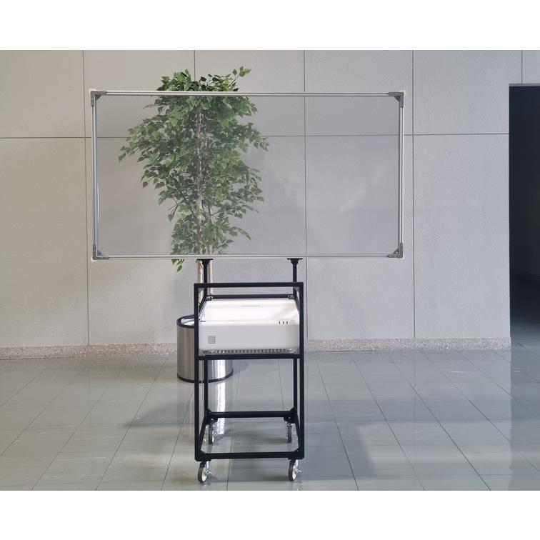 映写機＋スクリーン 80inch BeamScope 反射型透明プロジェクタースクリーン : ビーム