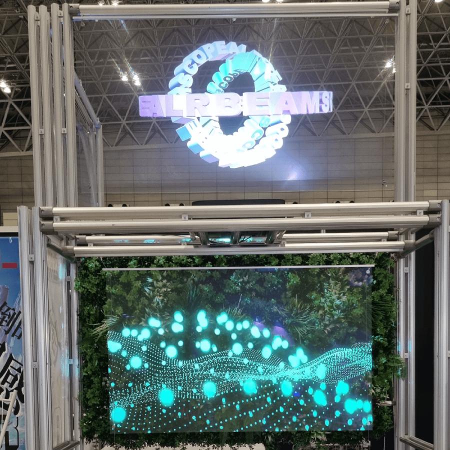 プロジェクター・スクリーン・付属品有 80inch BeamScope 反射型透明プロジェクタースクリーン : ビーム