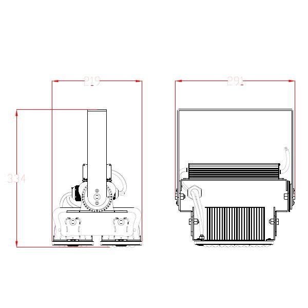 LED投光器 200W 投光器 LED 屋外 看板 駐車場 倉庫 工場 作業灯 防犯灯 LED高天井 照明器具 LEP200S ビームテック｜beamtec-forbusiness｜02