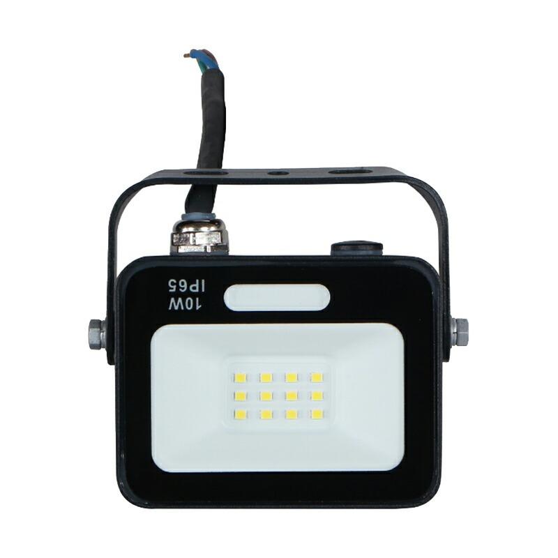 LED投光器 電球色 昼光色 黒 白 10W IP65 屋内 屋外 防塵 耐塵 防水 | Beamtec | 10