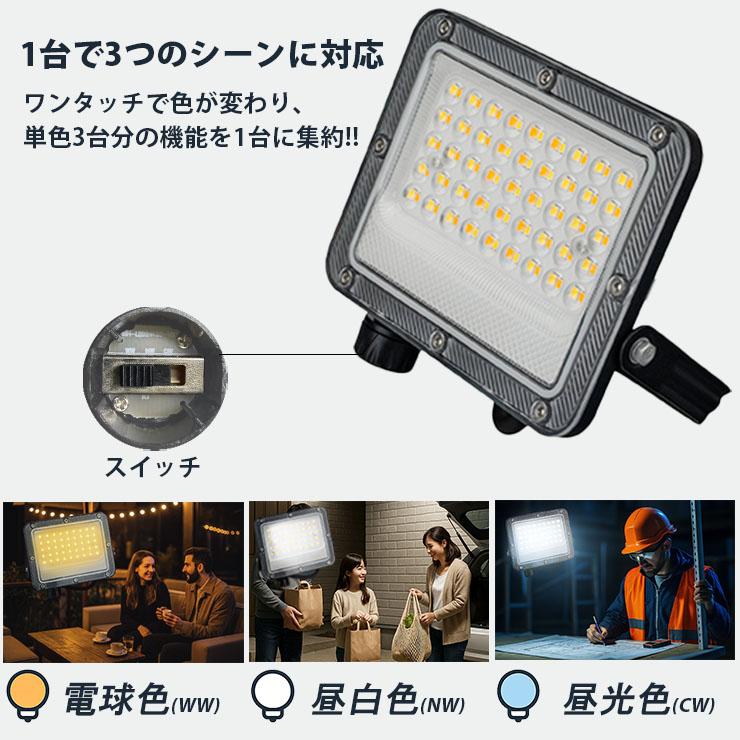 LED投光器 電球色 昼光色 黒 白 30W IP65 屋内 屋外 防塵 耐塵 防水 | Beamtec | 10