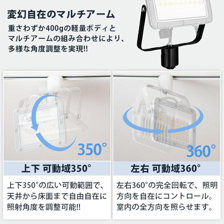 LED投光器 ダクトレール スポットライト 電球色 昼光色 黒 白 30W IP65 屋内 屋外 防塵 耐塵 防水 LEW030DRII ビームテック | Beamtec | 13