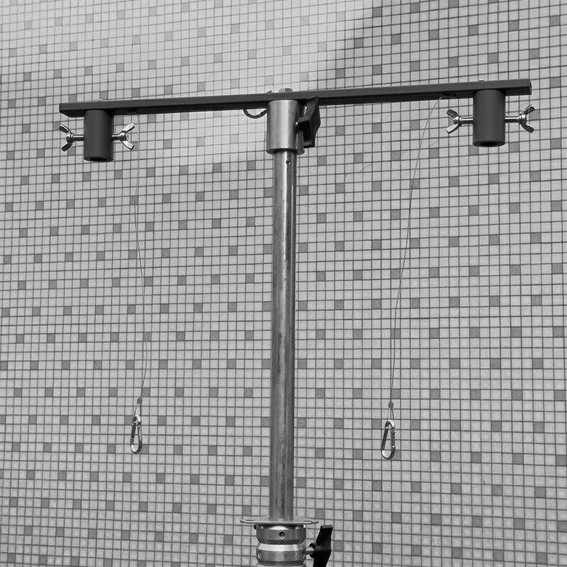 三脚用 T型プレート 2台用プレート 投光器ベース 投光器取付台 | Beamtec | 02