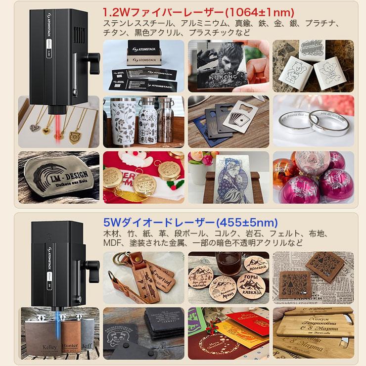 ATOMSTACK P1 5W レーザー彫刻機 カッター機能付き モノコック一体型 クラス1安全認証 10000mm/分 高速処理 木材・皮革・金属対応 | Beamtec | 05
