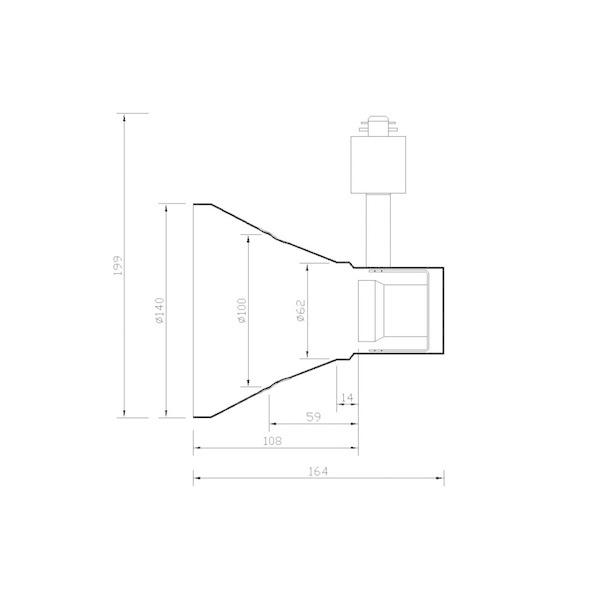 4個セット 配線ダクトレール用 スポットライト ダクトレール スポット照明器具 LED専用 LED ビーム球 E26 E26RAILPAR38K 黒 E26RAILPAR38W 白 | Beamtec | 02