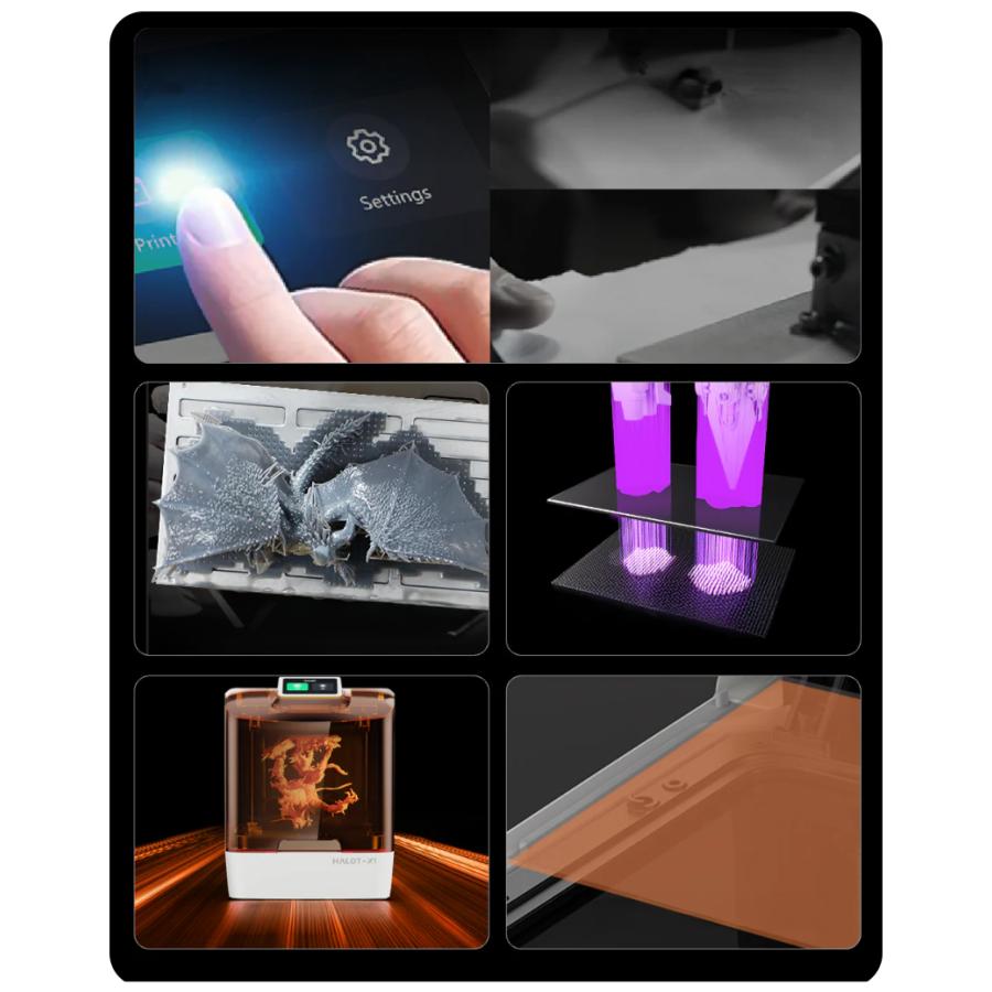 Creality HALOT-X1 光造形 3Dプリンター 【16K超高解像度】レベリング不要 170mm/h高速印刷 10.1インチ 14μm超精密 自動給液AFU搭載 92ゾーン智能露光 |  | 03