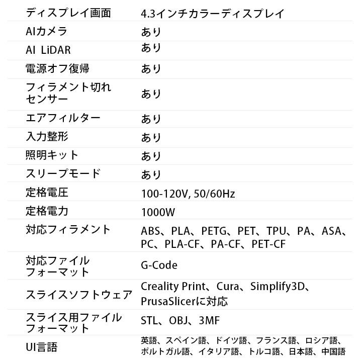 Creality K1 MAX 3Dプリンター 印刷 速度600mm/s 本体 光造形 家庭用 静音 自動レベリング AI カメラ 造形サイズ300*300*300mm |  | 19