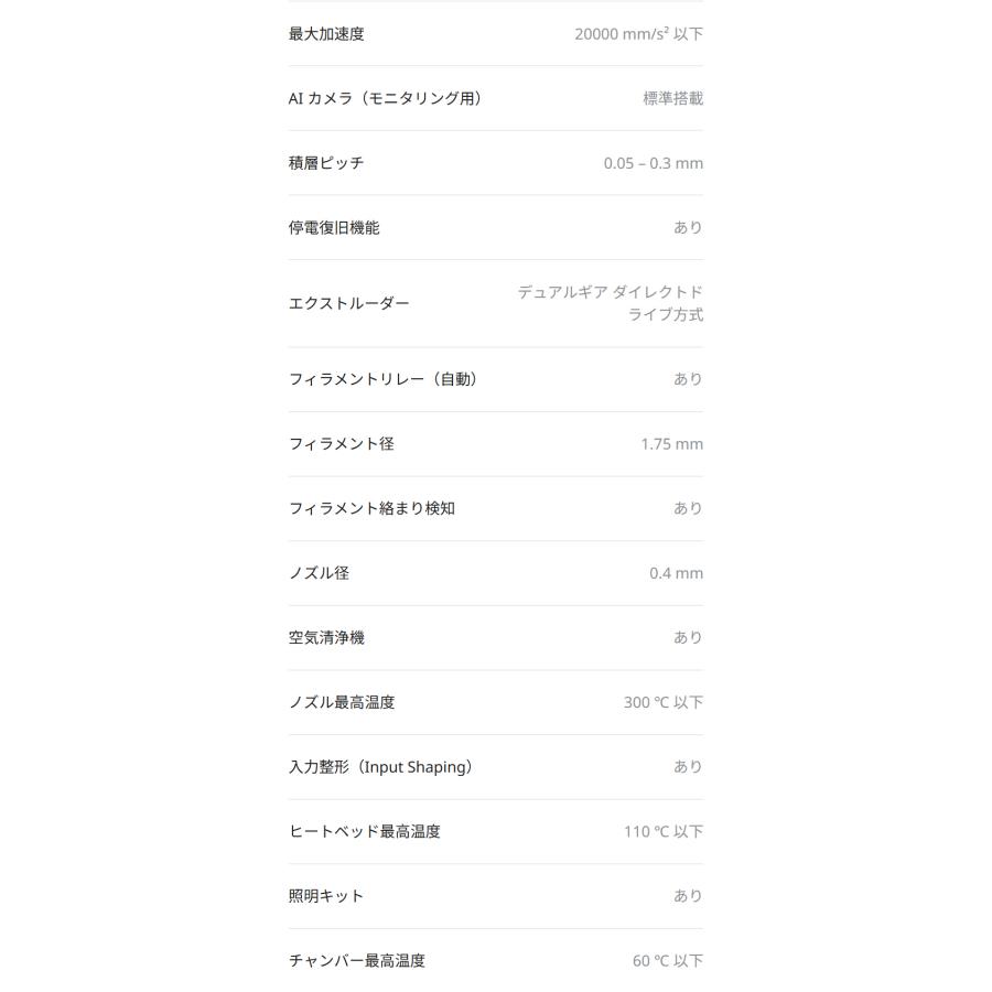 Creality K2Pro 3Dプリンター 印刷速度600mm/s 造形サイズ300x300x300mm 正規取扱店 | Beamtec | 18