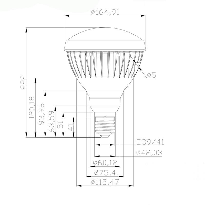 LED電球 スポットライト E39 ハロゲン 防水 500W 相当 電球色 昼白色 昼光色 LBW5239 | Beamtec | 04