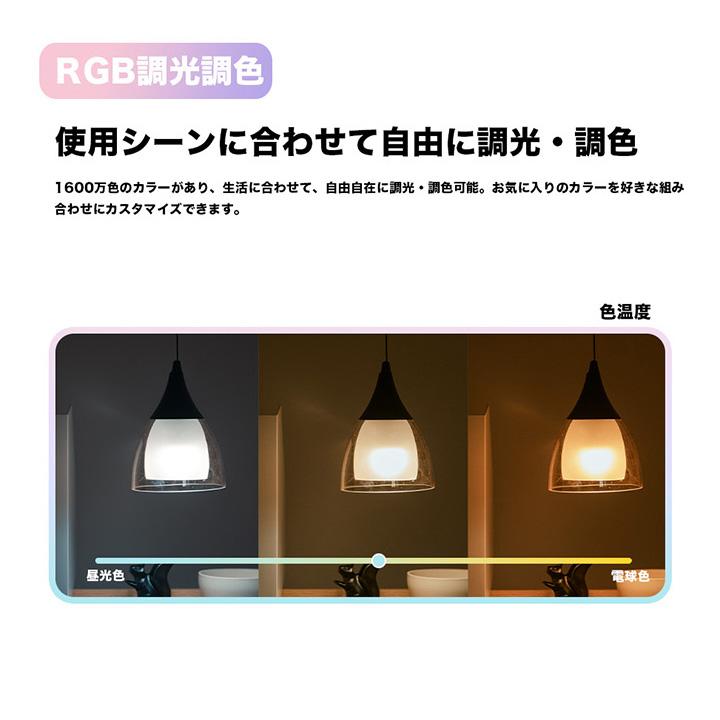 Beamtec（ビームテック） Matter LED電球 E26 調光 調色 電球色 昼光色