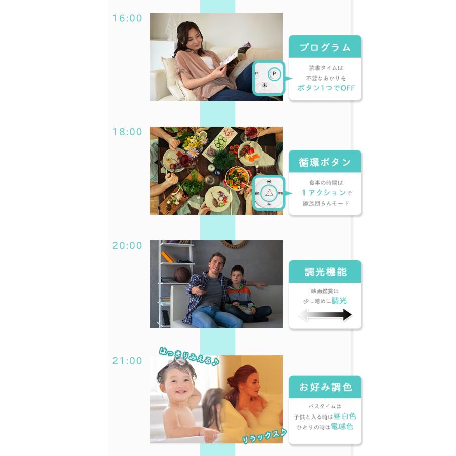 LED電球 E17 60W相当 電球色 昼白色 昼光色 調光 調色 リモコン 4個 LDA5W2C-4-RW2C ビームテック | Beamtec | 15