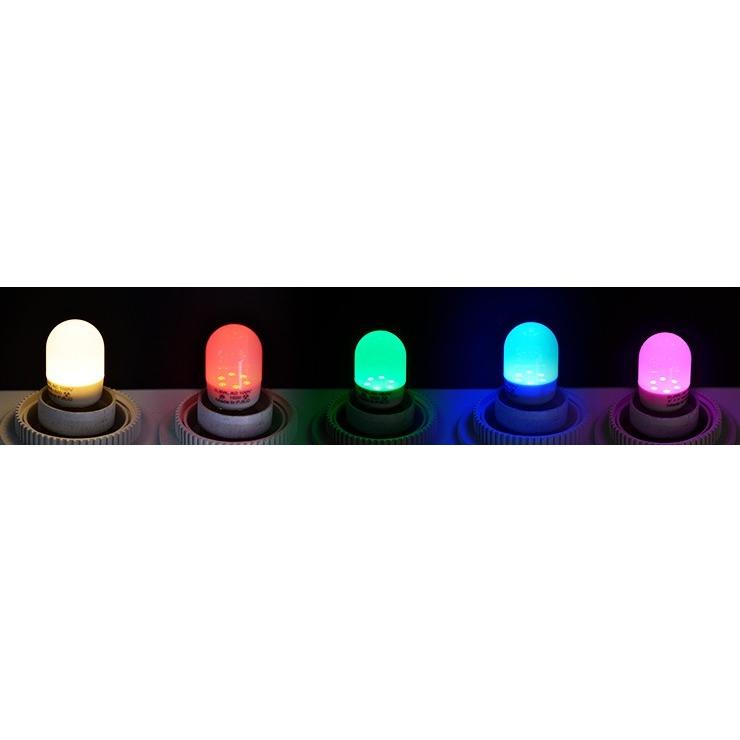 LED電球 E17 5W相当 電球色 赤色 緑色 青色 ピンク 10個 LDT1-H-E17BT--10 ビームテック｜beamtec｜08