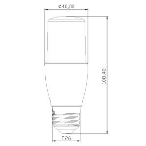 LED電球 E26 60W相当 電球色 昼光色 T型 LDT7-60W ビームテック｜beamtec｜04