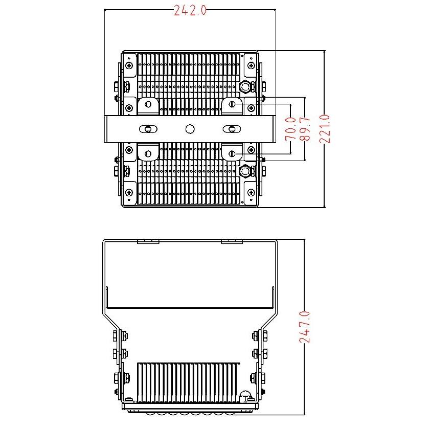 LED投光器 100W 投光器 LED 屋外 看板 駐車場 倉庫 工場 作業灯 防犯灯 LED高天井 照明器具 LEC100Y ビームテック | Beamtec | 07