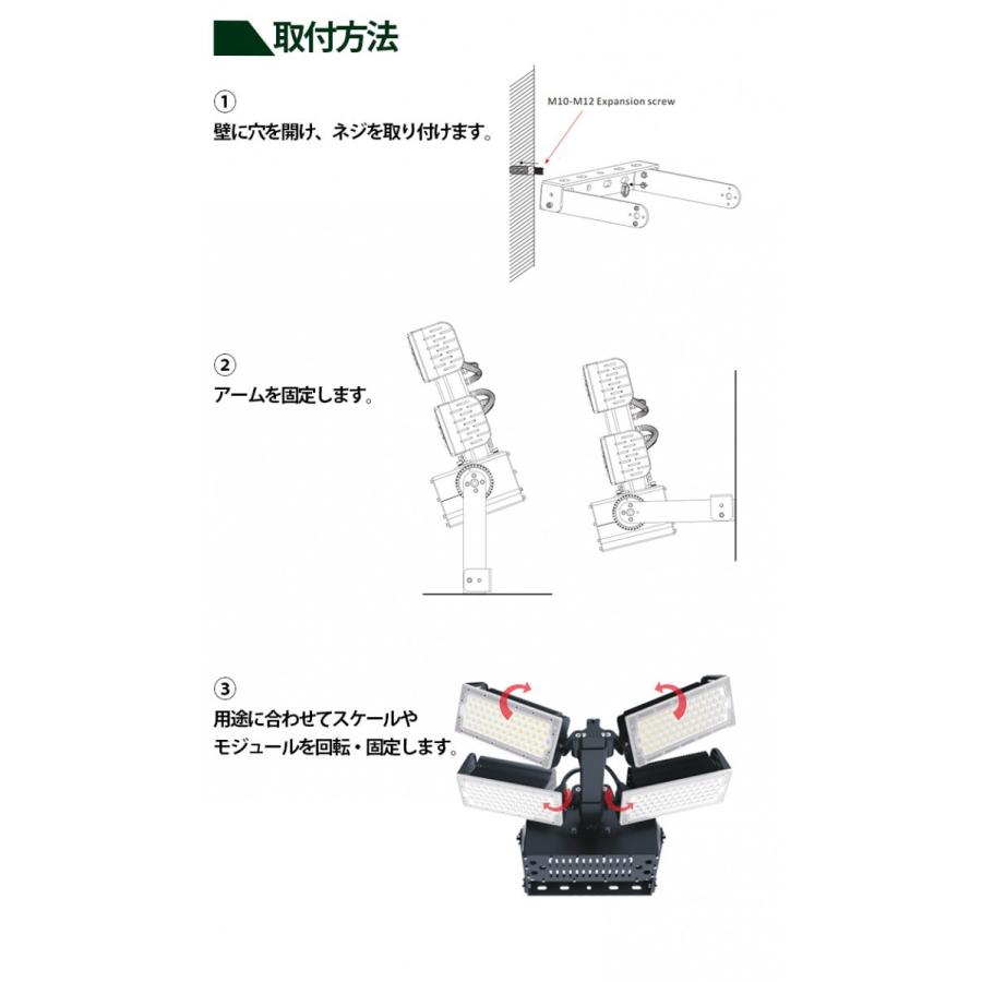 LED投光器 1200W 投光器 LED 屋外 看板 駐車場 倉庫 工場 作業灯 防犯灯 LED高天井 照明器具 LET1200 ビームテック | Beamtec | 19