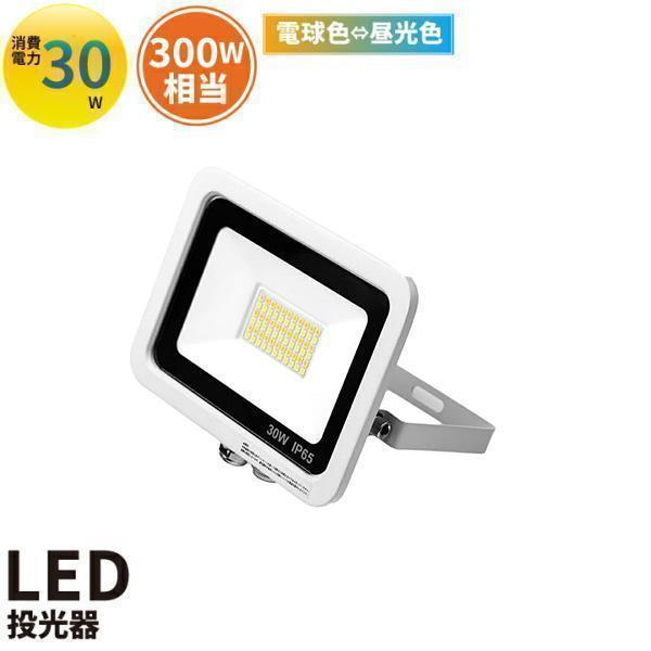 LED投光器 電球色 昼光色 白 30W IP65 屋内 屋外 防塵 耐塵 防水 LEW030DOUKW ビームテック | Beamtec