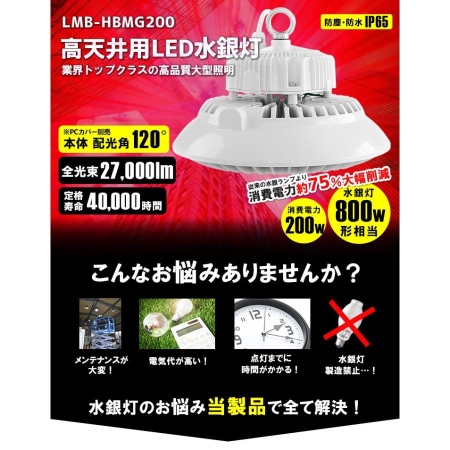 Beamtec LED水銀灯 800W 相当 高天井用LED LED照明 屋外 防塵 防水 LED 